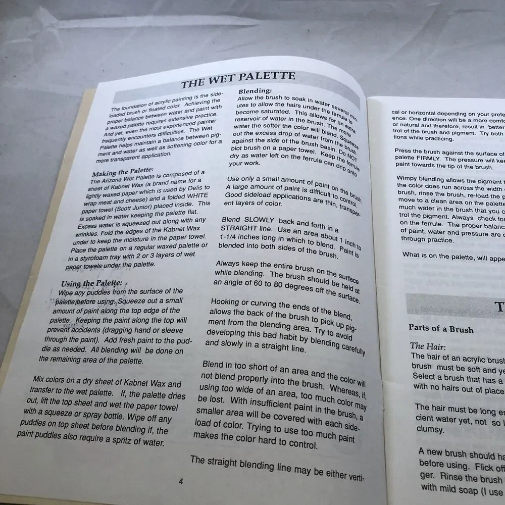 The Sideload Book Sharyn Binam Tole Painting Instruction Book 1994 Easl Signed